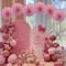 Pink Party Decorations,Pink Paper Decorations for Party,Baby Shower Decorations Party Paper Fans Bulk 16in